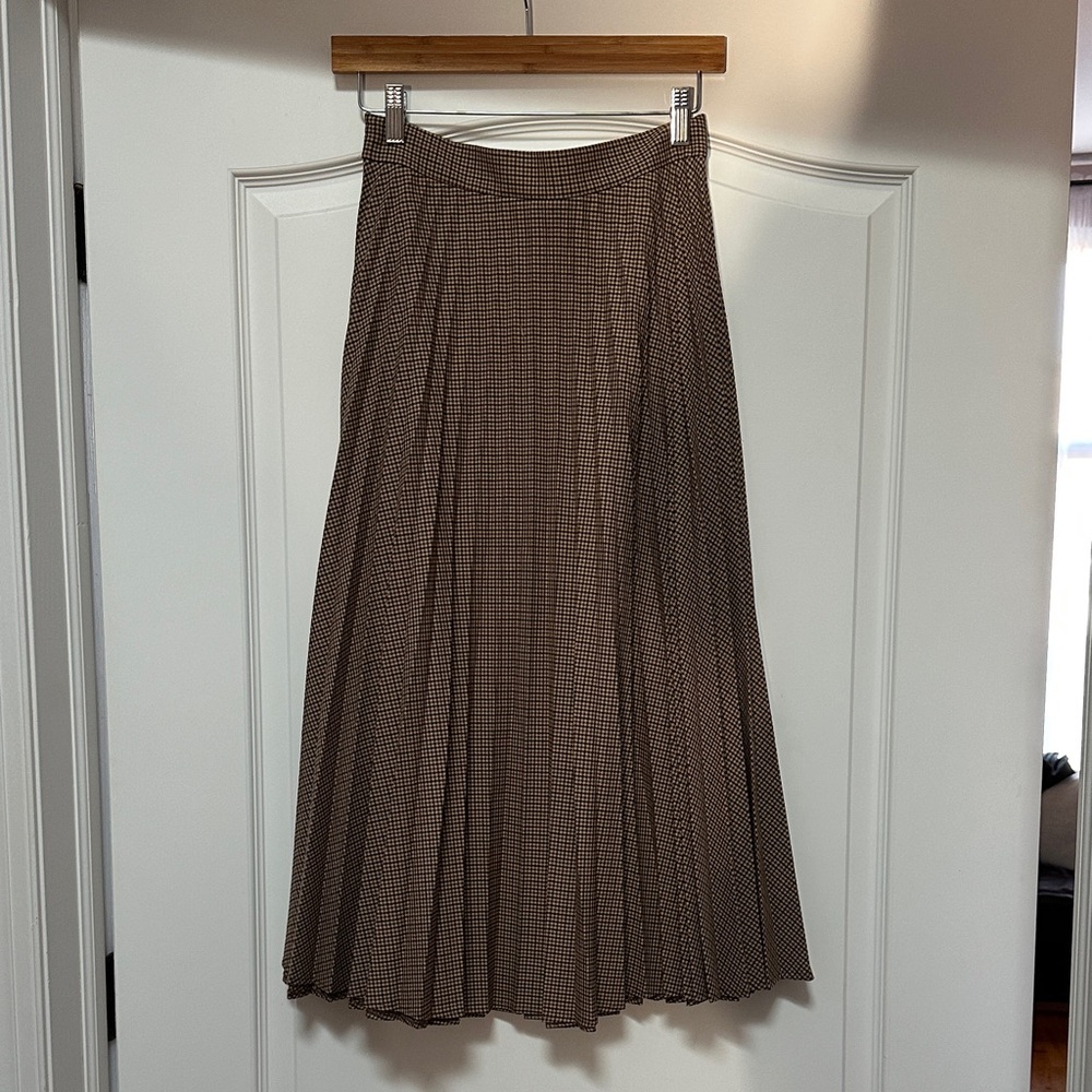 Brown Plaid Women's Skirt
